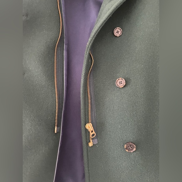J. Crew Villa Coat - Italian Stadium-Cloth - Forest Green - Picture 5 of 6